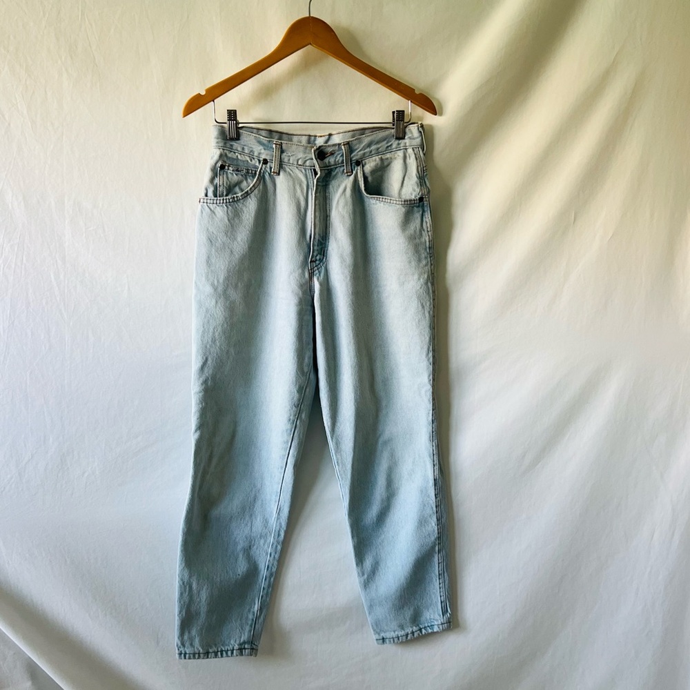 Vintage 90s Ultra Light Wash Mom Jeans by Chic